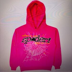 Spider Graphic Pink Sweater